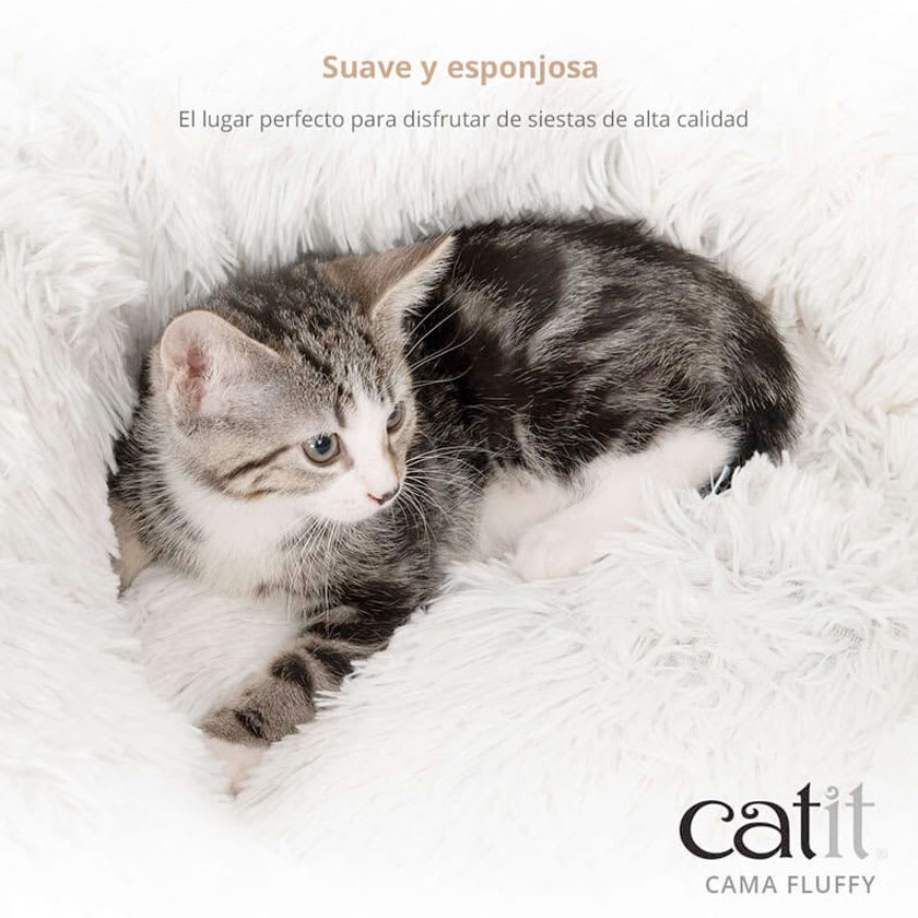 Catit Cama Para Gatos Fluffy Gris