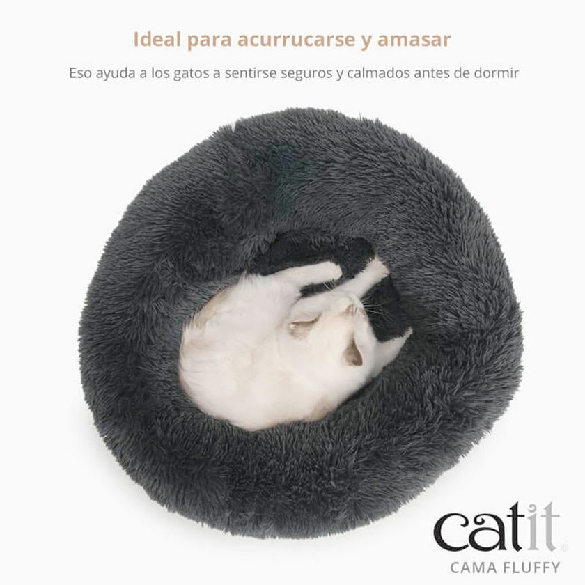 Catit Cama Para Gatos Fluffy Gris