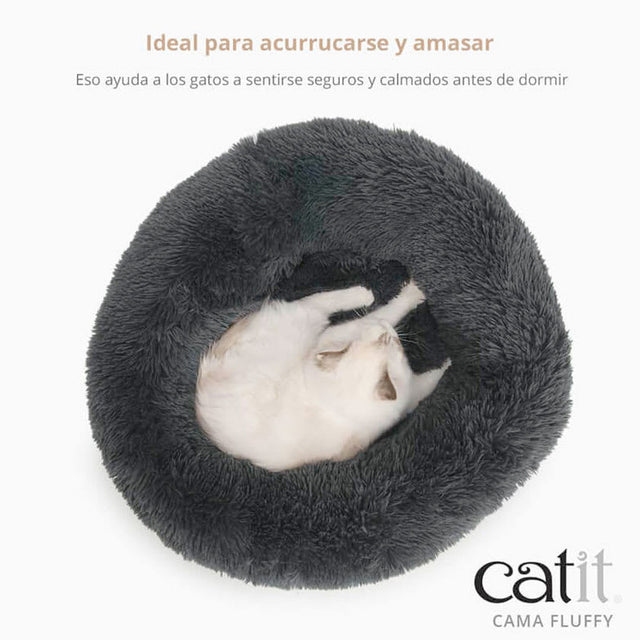 Catit Cama Para Gatos Fluffy Gris  Catit Cama Para Gatos Fluffy Gris