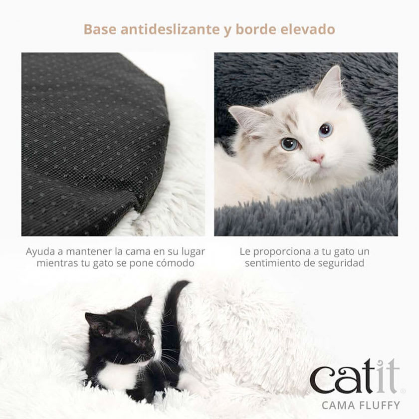 Catit Cama Para Gatos Fluffy Blanca