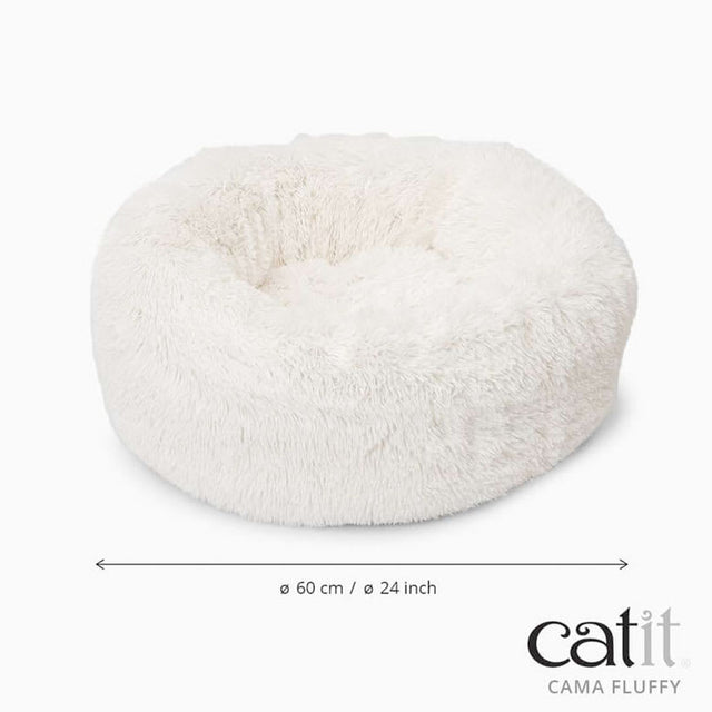 Catit Cama Para Gatos Fluffy Blanca  Catit Cama Para Gatos Fluffy Blanca