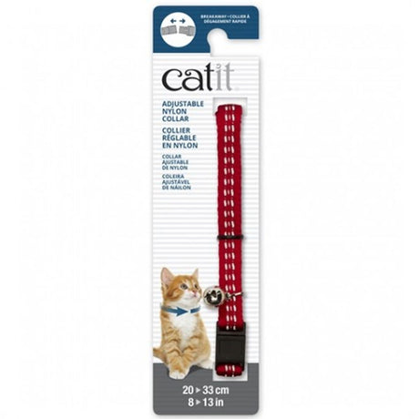 Paseo y Transporte para Gatos Catit Collar Reflectante Ajustable Rojo Para Gatos Paseo y Transporte para Gatos Catit Collar Reflectante Ajustable Rojo Para Gatos