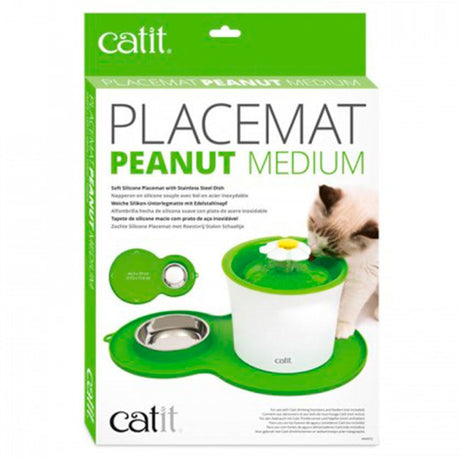 Juguetes y Accesorios para Gatitos Cat It Alfombra Protectora Para Fuente Y Plato Verde Juguetes y Accesorios para Gatitos Cat It Alfombra Protectora Para Fuente Y Plato Verde