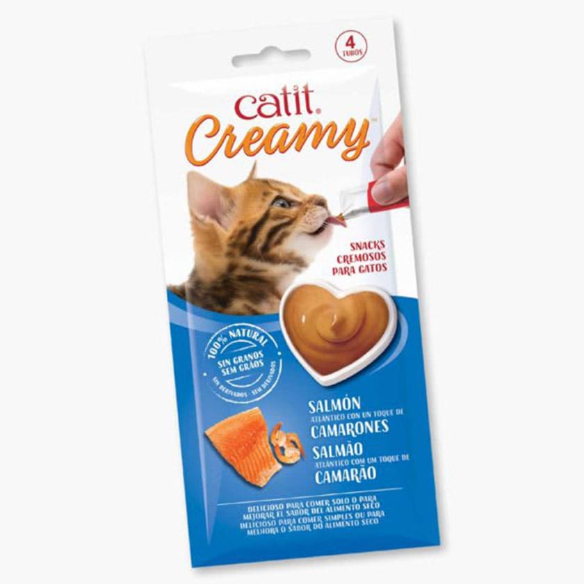 Catit Creamy Salmon Y Camarones 40Gr