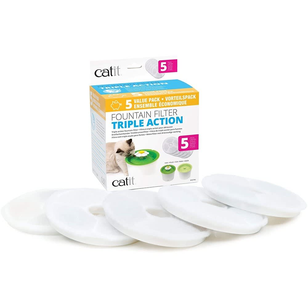 Cat It Filtros Para Fuente Flor 3 Litros 5 Unidades
