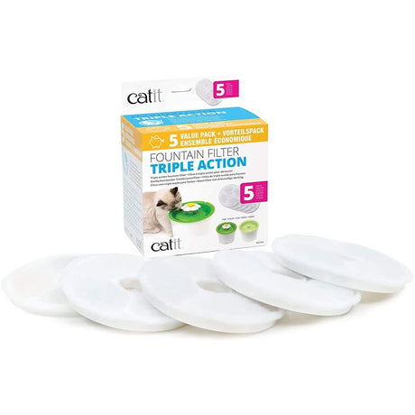 Comederos y Bebederos para Gatos Cat It Filtros Para Fuente Flor 3 Litros 5 Unidades Comederos y Bebederos para Gatos Cat It Filtros Para Fuente Flor 3 Litros 5 Unidades