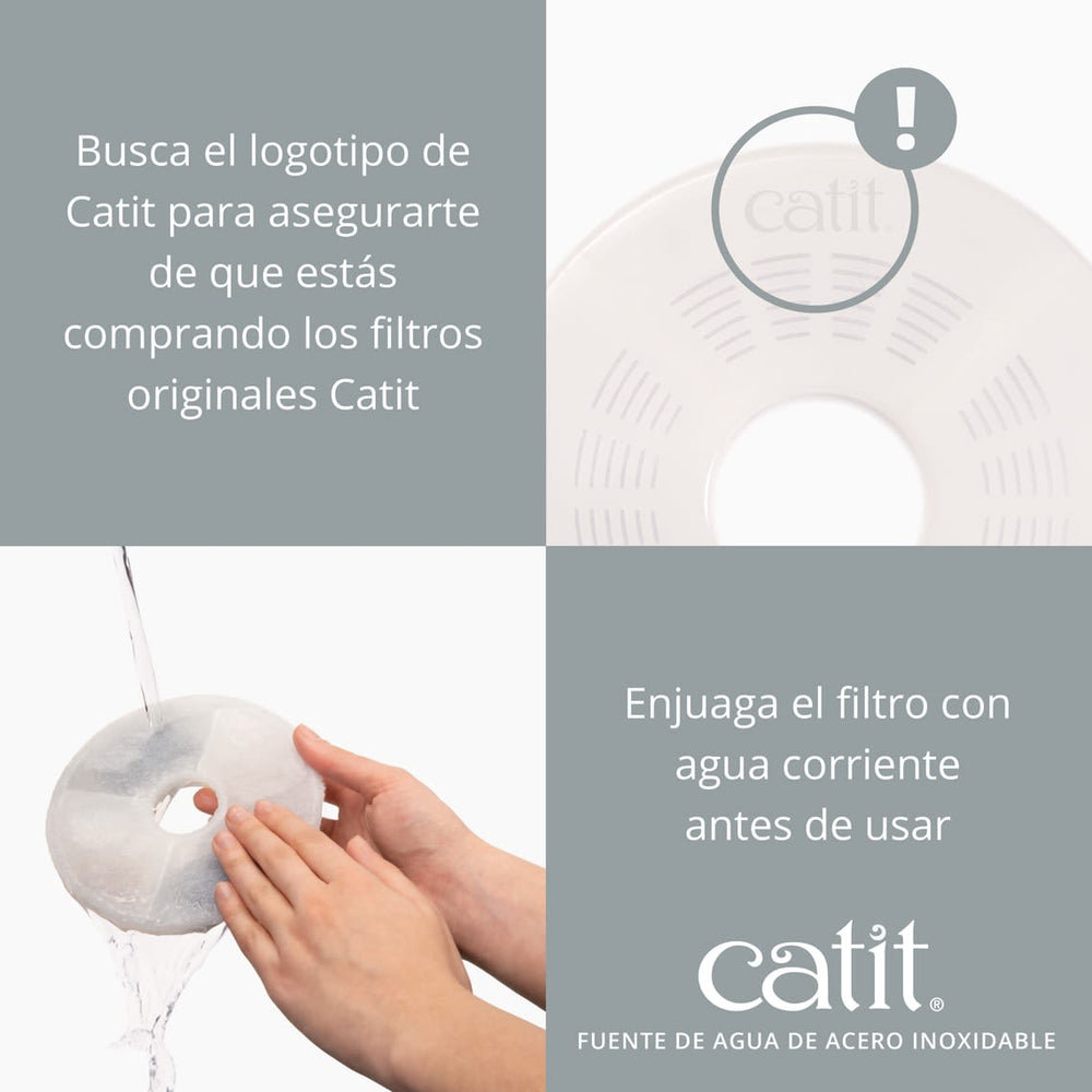 Cat It Fuente Bebedera De Acero Inoxidable 3Ltrs
