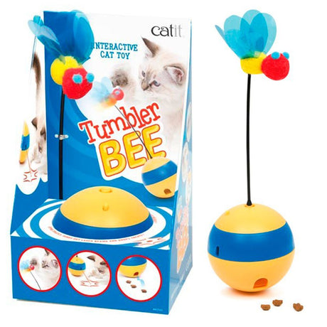 Juguetes Interactivos para Gatos Cat It Play Tumbler Bee Juguetes Interactivos para Gatos Cat It Play Tumbler Bee