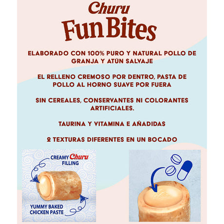 Alimento Húmedo para Gatos Churu Fun Bites Pollo 60Gr Alimento Húmedo para Gatos Churu Fun Bites Pollo 60Gr