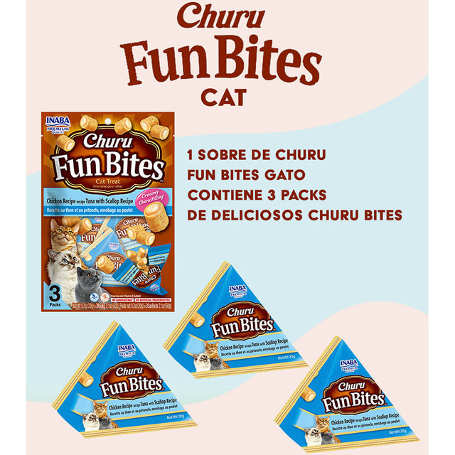 Churu Fun Bites Atun Y Ostiones 60Gr Churu Fun Bites Atun Y Ostiones 60Gr