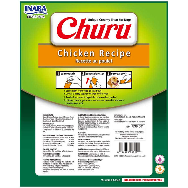Churu Para Perros Sobre 8 Tubitos Sabor Pollo Churu Para Perros Sobre 8 Tubitos Sabor Pollo