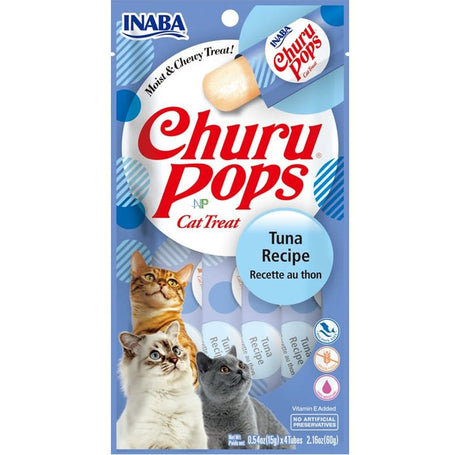 Alimento Húmedo para Gatos Inaba Ciao Churu Pops Atun 4 Tubitos 60Gr Alimento Húmedo para Gatos Inaba Ciao Churu Pops Atun 4 Tubitos 60Gr
