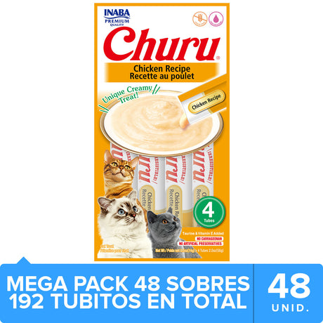 Alimento Húmedo para Gatos Ciao Churu Cat Mega Pack Caja 48Un Pollo Usa 603 Alimento Húmedo para Gatos Ciao Churu Cat Mega Pack Caja 48Un Pollo Usa 603