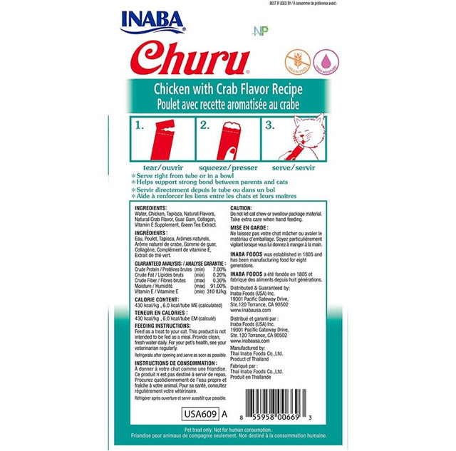 Inaba Ciao Churu Pollo Y Cangrejo 56Gr Inaba Ciao Churu Pollo Y Cangrejo 56Gr