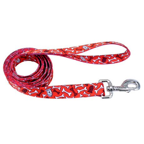 Mundo para Perros Coastal Style Red Bones Trailla O Correa Para Perros Talla M Mundo para Perros Coastal Style Red Bones Trailla O Correa Para Perros Talla M