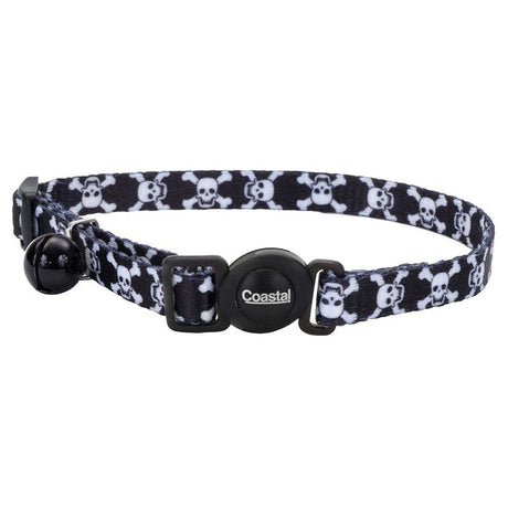 Paseo y Transporte para Gatos Coastal Fashion Collar Black Skulls Cat Paseo y Transporte para Gatos Coastal Fashion Collar Black Skulls Cat