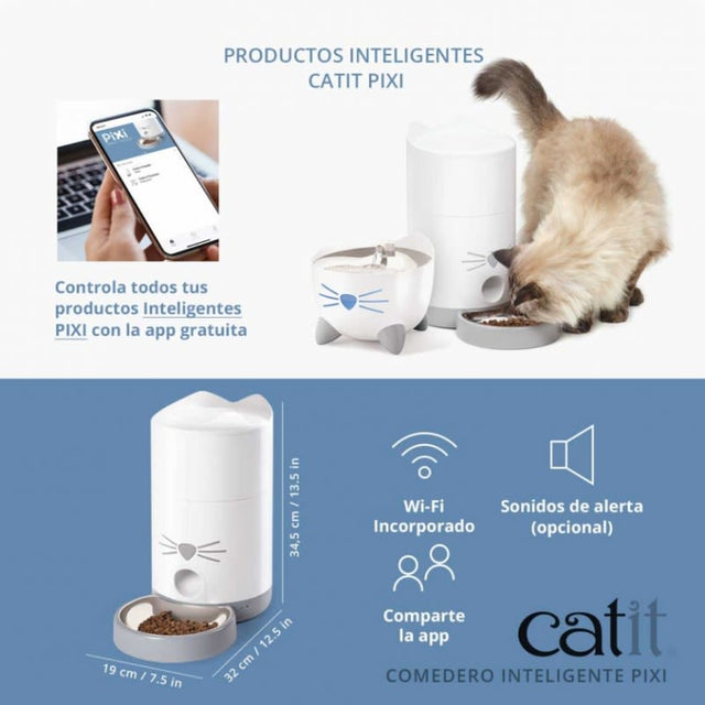 Comedero Inteligente Catit Pixi 2 2Kg  Comedero Inteligente Catit Pixi 2 2Kg