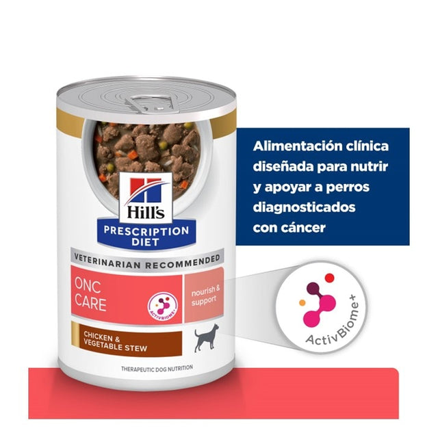 Lata Canino Hills Prescription Diet Onc Care Estofado De Pollo Y Verduras 354 Gr Lata Canino Hills Prescription Diet Onc Care Estofado De Pollo Y Verduras 354 Gr