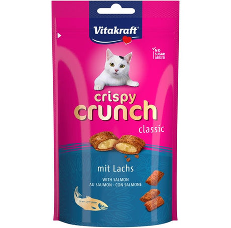 Alimento Húmedo para Gatos Vitakraft Crispy Crunch Salmon 60Gr Alimento Húmedo para Gatos Vitakraft Crispy Crunch Salmon 60Gr
