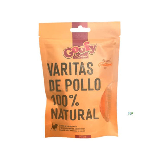 Snack Varitas Pollo Goofy Natural 60 Gr Snack Varitas Pollo Goofy Natural 60 Gr