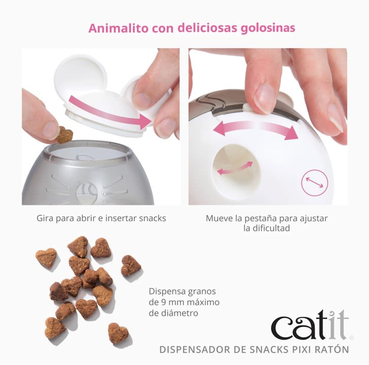 Dispensador De Snack Para Gatos Catit Pixi Gallo