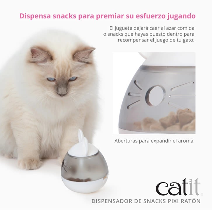 Dispensador De Snack Para Gatos Catit Pixi Gallo