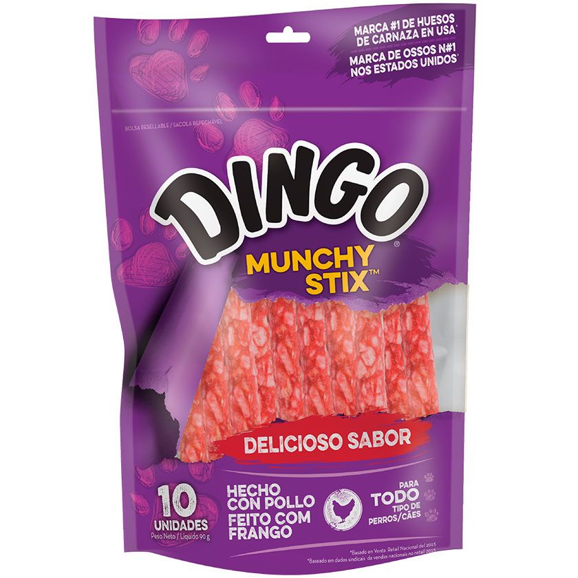 Dingo Munchy Stick 10 Unidades 90Gr