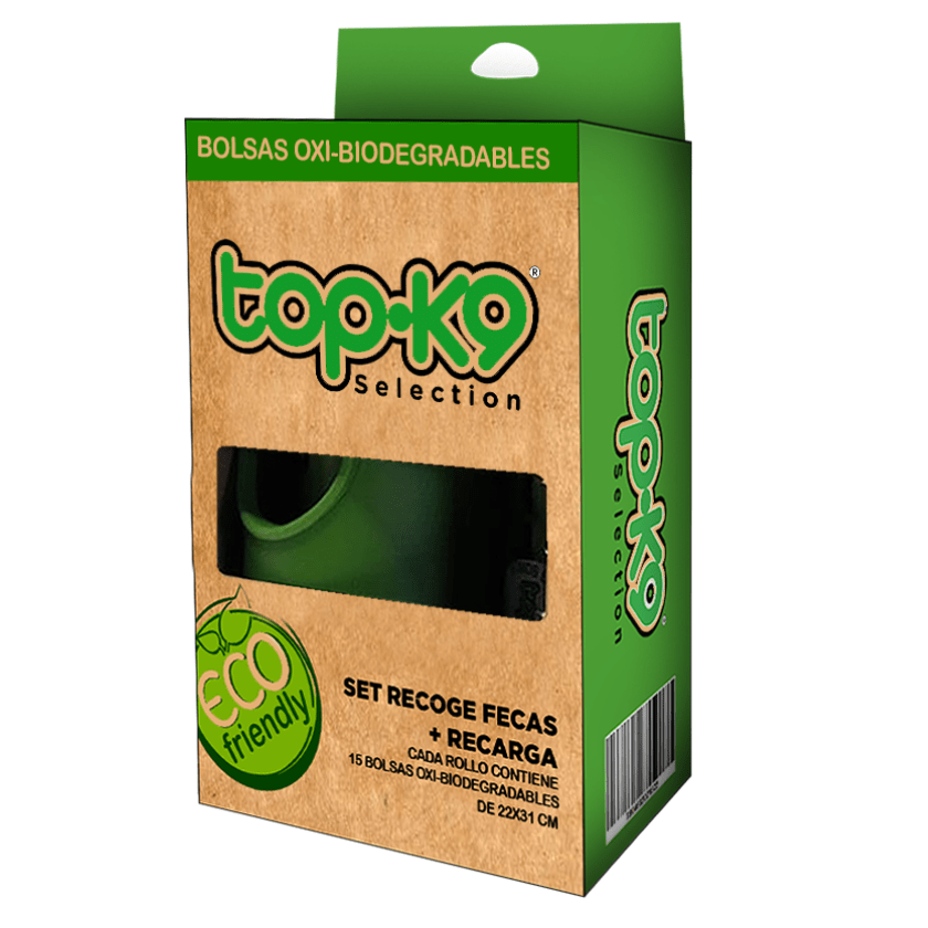 Top K9 Set Dispensador Bolsas 2 Rollos De Recarga