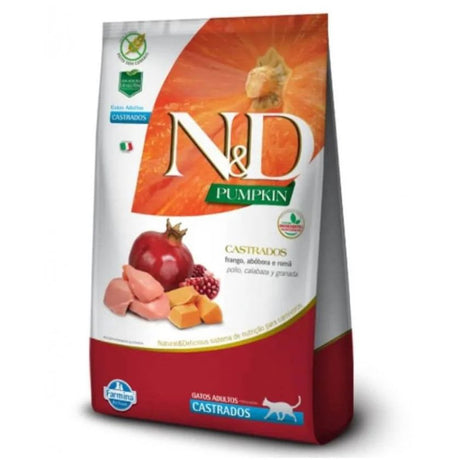 Alimento Seco para Gatos Natural And Delicious Pumpkin Pollo Felino Castrado Adulto 1 5Kg Alimento Seco para Gatos Natural And Delicious Pumpkin Pollo Felino Castrado Adulto 1 5Kg