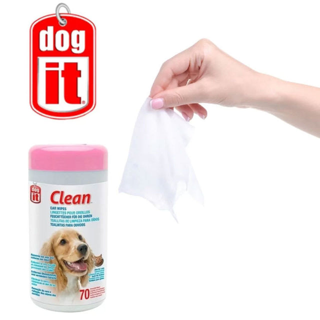 Dogit Toallitas Para Limpieza De Oidos 70 Unidades  Dogit Toallitas Para Limpieza De Oidos 70 Unidades