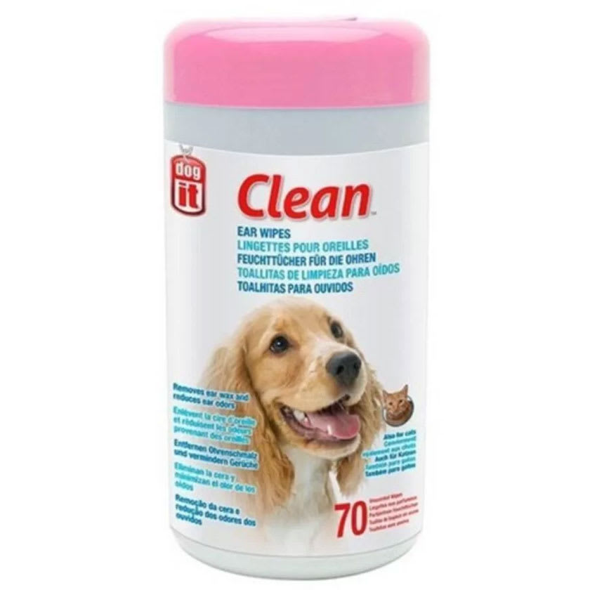 Dogit Toallitas Para Limpieza De Oidos 70 Unidades
