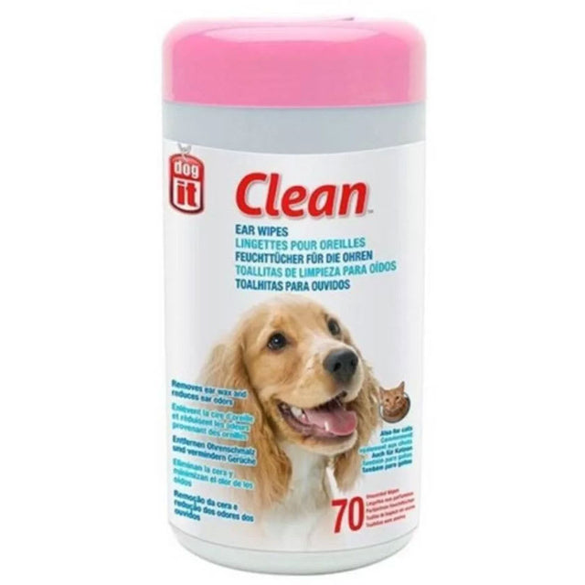 Dogit Toallitas Para Limpieza De Oidos 70 Unidades  Dogit Toallitas Para Limpieza De Oidos 70 Unidades