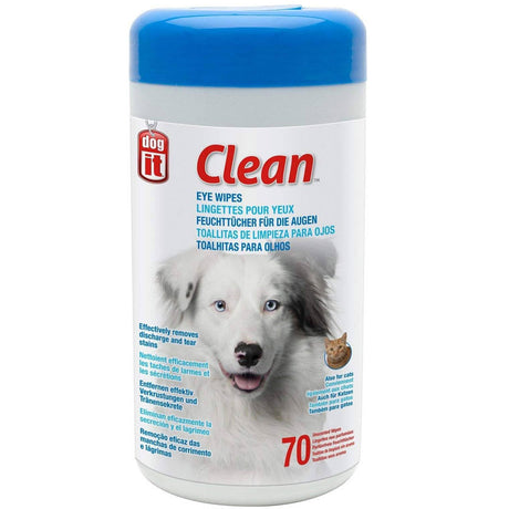 Higiene y Belleza para Gatos Dogit Toallitas Para Limpieza De Ojos 70 Unidades Higiene y Belleza para Gatos Dogit Toallitas Para Limpieza De Ojos 70 Unidades