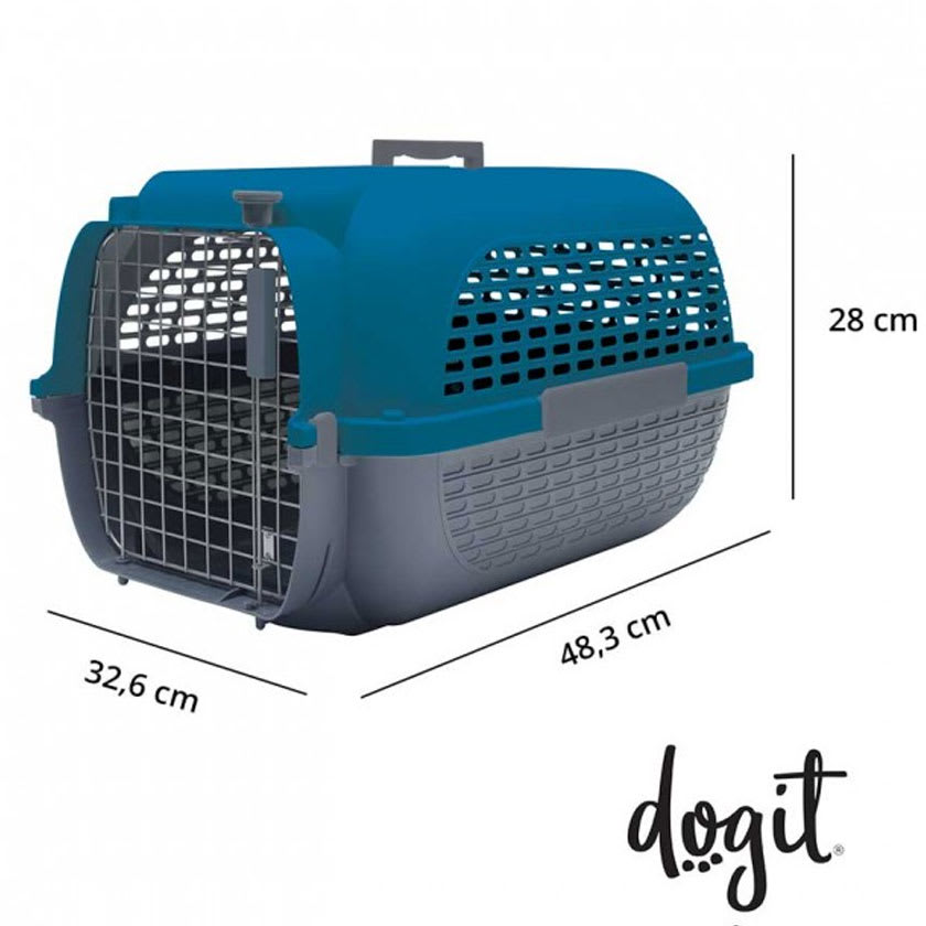 Dogit Transportador Voyageur Small Color Azul Con Gris