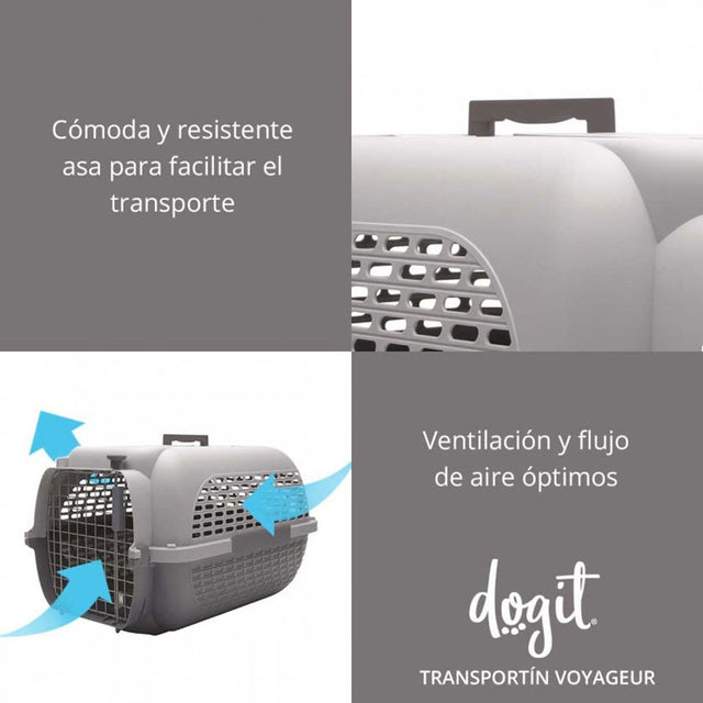 Dogit Transportador Voyageur Small Color Azul Con Gris  Dogit Transportador Voyageur Small Color Azul Con Gris