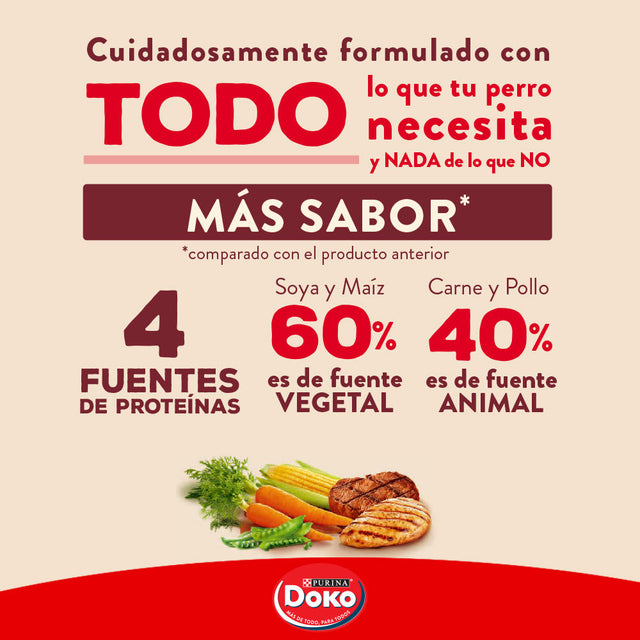 Doko Adulto Carne Pollo Cerales Y Vegetales 18Kg  Doko Adulto Carne Pollo Cerales Y Vegetales 18Kg