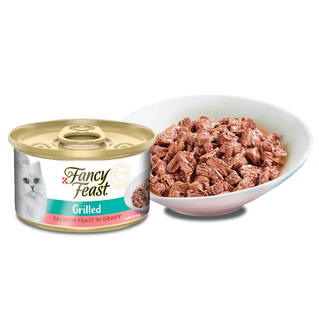 Fancy Feast Petit Filetes De Salmon 85Gr X 8 Unidades Grilled Salmon Feast In Gravy  Fancy Feast Petit Filetes De Salmon 85Gr X 8 Unidades Grilled Salmon Feast In Gravy