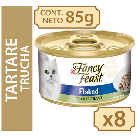 Más Vendidos en Halloween Fancy Feast Tartare De Trucha 85Gr X 8 Unidades Flaked Trout Feast Más Vendidos en Halloween Fancy Feast Tartare De Trucha 85Gr X 8 Unidades Flaked Trout Feast