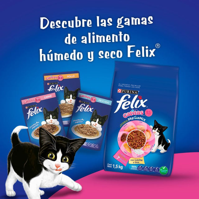 Felix Megamix Gatitos 15 Kg  Felix Megamix Gatitos 15 Kg