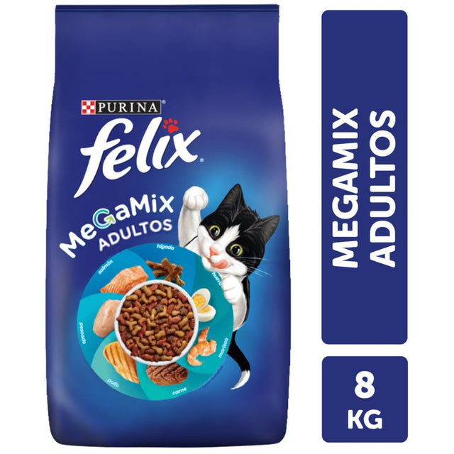 Felix Megamix Gato Adulto 8 Kg  Felix Megamix Gato Adulto 8 Kg