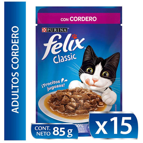 Felix Purina Felix Adultos Cordero En Salsa 85Gr Pack 15 Unidades Felix Purina Felix Adultos Cordero En Salsa 85Gr Pack 15 Unidades