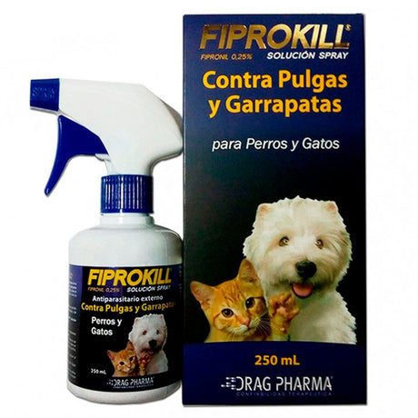 Salud y Bienestar para Gatos Fiprokill Spray Anti Pulgas Y Garrapatas 250Ml Salud y Bienestar para Gatos Fiprokill Spray Anti Pulgas Y Garrapatas 250Ml