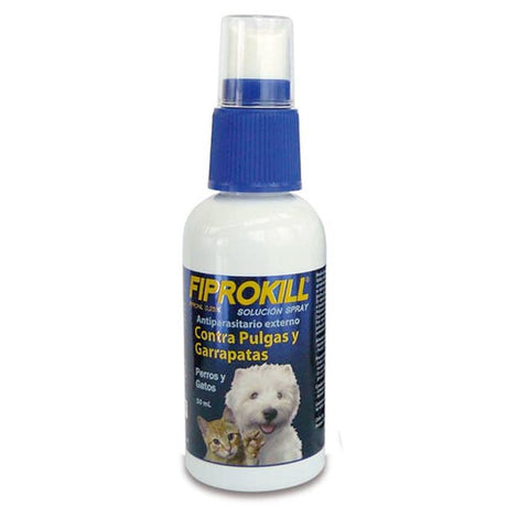 Antiparasitarios Internos y Externos para Perros Fiprokill Spray Anti Pulgas Y Garrapatas 50Ml Antiparasitarios Internos y Externos para Perros Fiprokill Spray Anti Pulgas Y Garrapatas 50Ml