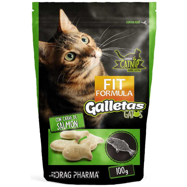 Fit Formula Galletas Con Catnip Para Gatos Sabor Salmon 100Gr  Fit Formula Galletas Con Catnip Para Gatos Sabor Salmon 100Gr