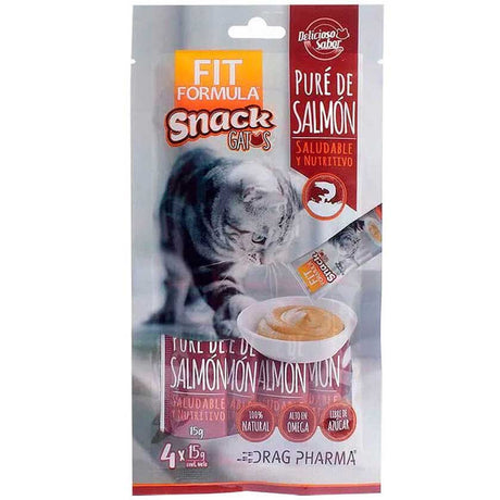 Snacks y Premios Naturales para Gatos Fit Formula Snack Para Gatos Pure De Salmon 60Gr Pack 6 Sobres Snacks y Premios Naturales para Gatos Fit Formula Snack Para Gatos Pure De Salmon 60Gr Pack 6 Sobres