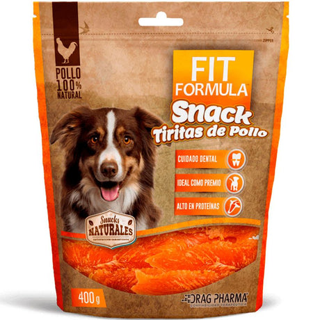 Snack y Premios Naturales para Perros Fit Formula Tiras De Pollo Deshidratado 400Gr Snack y Premios Naturales para Perros Fit Formula Tiras De Pollo Deshidratado 400Gr