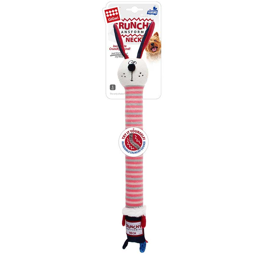Gigwi Crunchy Neck Conejo Rojo
