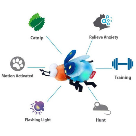 Juguetes Interactivos para Gatos Gigwi Juguete Para Gatos Shining Friendz Con Led Y Catnip Luciernaga Juguetes Interactivos para Gatos Gigwi Juguete Para Gatos Shining Friendz Con Led Y Catnip Luciernaga