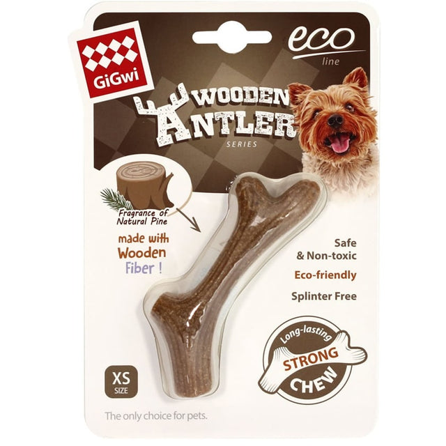 Gigwi Wooden Antler Juguete Masticable Para Perros Gigwi Wooden Antler Juguete Masticable Para Perros