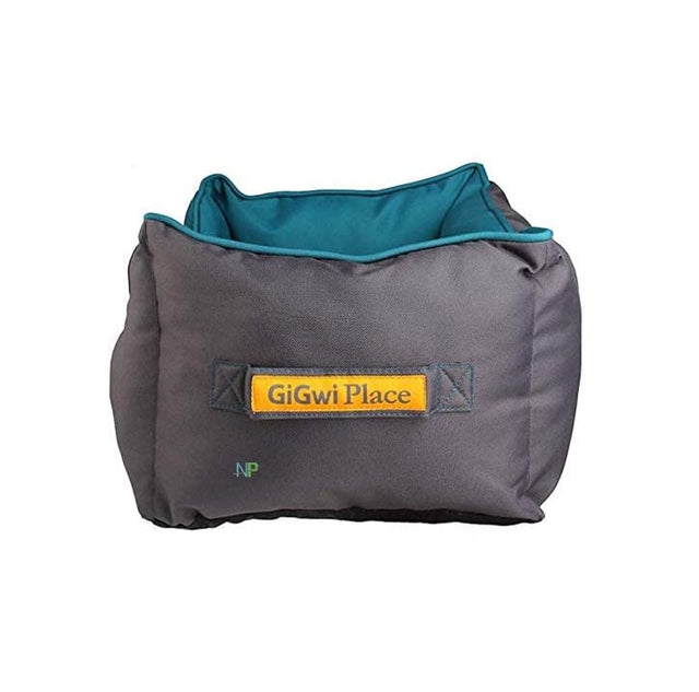 Gigwi Place Cama Cuadrada Gris Con Verde Large Gigwi Place Cama Cuadrada Gris Con Verde Large